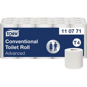Toiletpapier Tork T4 Advanced 2-laags 400 vel 110771 | Pak a 30 rol | 40 stuks