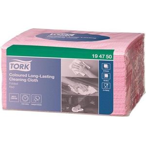 Reinigingsdoek tork long-lasting w8 rood 194750 | Pak a 40 stuk