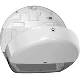 Tork 555000 Jumbo T2 mini toiletpapierdispenser / kunststof dispenser voor toiletsysteem T2 Mini Jumbo wit
