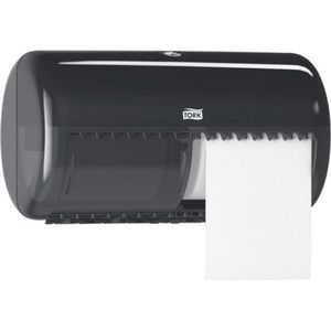 Tork 557008 T4-dispenser voor traditioneel toiletpapier (zwart)