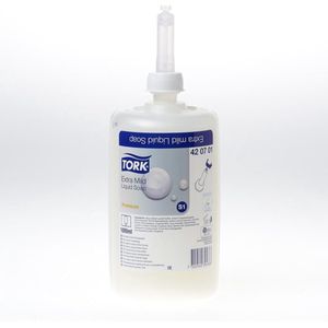 Tork - Extra Milde Vloeibare Zeep - Ongeparfumeerd - 6 Flessen x 1000ml