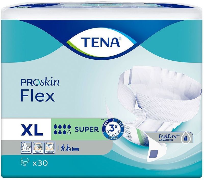 Tena Flex Super Extra Large Incontinentie - 30 stuks - Incontinentieluiers