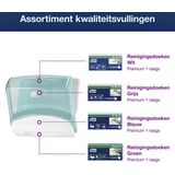 TORK 654000 papierdispenser, gevouwen, turquoise/wit, W4, 1 stuk