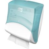 TORK 654000 papierdispenser, gevouwen, turquoise/wit, W4, 1 stuk