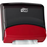 Tork Folded Wiper/Cloth Dispenser Zwart Rood