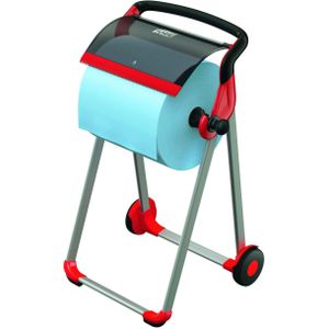 TORK - Performance - Rolhouder voor Poetspapier - Zwart/Rood - Metaal