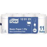 Tork Universal M1 papier 1-laags wit 22cm x 120 meter - Doos 11 rol 120123