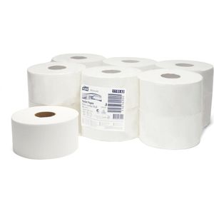 Toiletpapier Tork Jumbo 110163 1-laags | 12 rollen | Geschikt voor Tork T2 dispenser