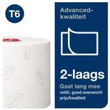 Tork Mid-size Toiletpapier Wit T6, Advanced, 2-laags, 27 rollen, 127530