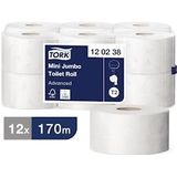 Tork - Mini Jumbo - Toiletpapier - 2-Laags - 787 Vellen per Rol