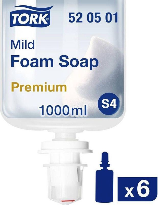 Tork - Mild Foam Soap - Handzeep - Kleurloos - 1000 ml