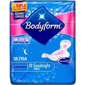 BodyForm - Ultra GoodNight - Maandverband - 10 Stuks