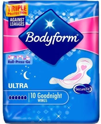 BodyForm - Ultra GoodNight - Maandverband - 10 Stuks
