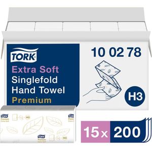 TORK 100278 Zickzack Premium Papieren handdoeken (l x b) 23 cm x 22.6 cm Helderwit 3000 stuk(s)