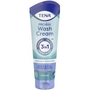 TENA - Proskin Wash Cream - 250 ml - Zacht alternatief voor water en zeep