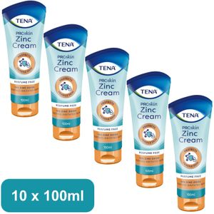 TENA - ProSkin Zinc Cream - Verzachtende Crème - 10% Zinkoxide - Dermatologisch Getest