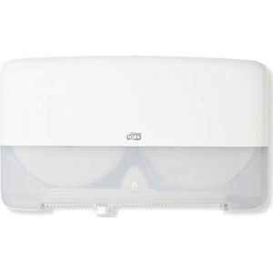 Tork Twin Mini Jumbo Toiletpapier Dispenser Kunststof Wit T2