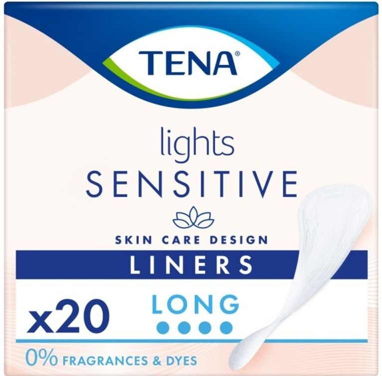 Tena - Lights Inlegkruisjes - Gevoelige Huid - 21 cm - Discreet