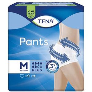 TENA Pants Plus Medium - Maat M - Matige tot hoge incontinentie - Pak van 9