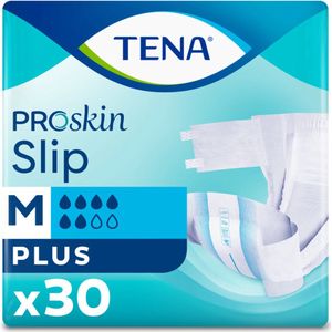 TENA - Slip Plus ProSkin - Incontinentiemateriaal - 4 Pakken - Absorptievermogen 1539 ml