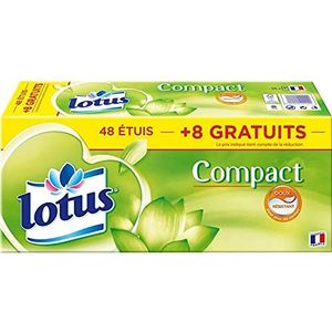 Compacte zakdoeken van Lotus, 48 stuks
