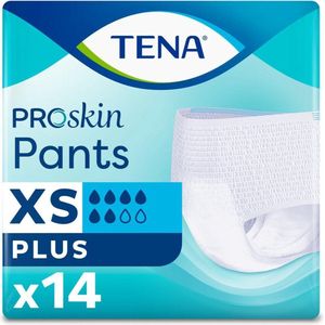 TENA ProSkin Pants Plus XS - Incontinentiebroekjes - 14 stuks - omtrek taille 50 cm tot 70 cm