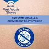 1x Tena Wet Wash Glove Mild Geparfumeerd 5 stuks - (1 verpakking)