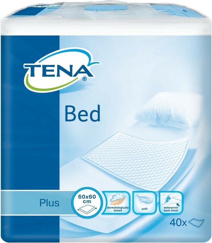 4x TENA Bed Plus 60x60 cm 40 stuks