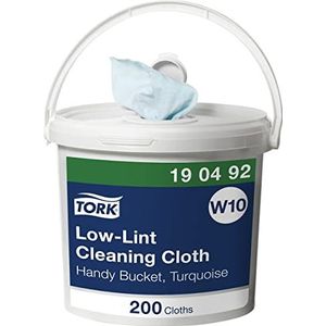 Tork Low-Lint Reinigingsdoek in Emmer Turquoise W10