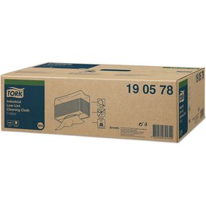 Poetsdoeken Tork 190578 1-laags | 5 pakken | blauw | Geschikt voor Tork W4 dispenser