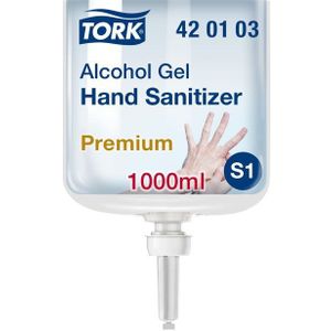 Tork alcohol gel voor handdesinfectie, systeem S1, flacon van 1 liter