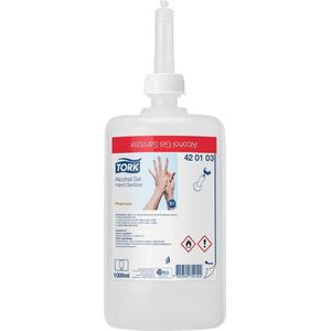 Alcoholgel Tork S1 voor handdesinfectie ongeparfumeerd 1000ml 420103 [6x]