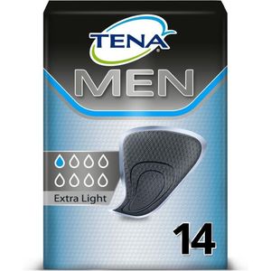 TENA - Men Active Fit - Incontinentiebeschermers - Zwart - 3 mm Dun
