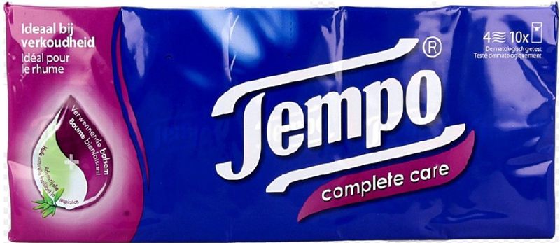 Tempo - Complete Care - Zakdoekjes - Eucalyptus - 4-laags