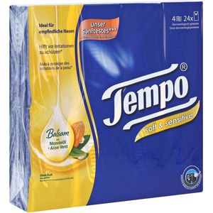 Tempo Zakdoekjes plus 24 pakjes a 10 stuks