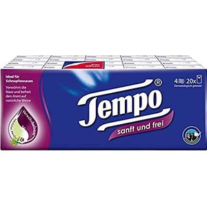 Tempo Tempo 830312 zakdoeken van papier, 4-laags, 0,74 g, 0,74 g, 20 stuks