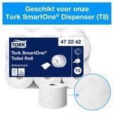 Tork SmartOne® Toiletpapier Dispenser Zwart T8, Hoge Capaciteit, Elevation Lijn, 680008