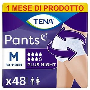 Tena Pants Plus Night M, 4 verpakkingen met 12 beschermers
