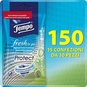 Tempo Fresh to Go Protect - 15 x 10 = 150 vochtige doekjes