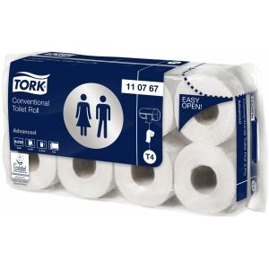 Toiletpapier tork t4 advanced 2laags wit 110767 | Doos a 64 rol