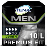 4x Tena Men Premium Fit Large 10 stuks