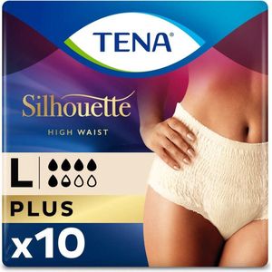 TENA - Silhouette Plus High Waist - Zwart - Incontinentieproduct - 6 pakken