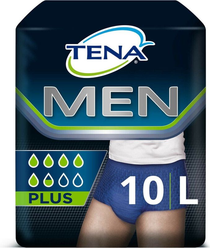4x Tena Men Active Fit Pants Plus - Large 10stuks/pak