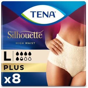 Tena - Lady Silhouette Pants Plus - Wegwerpbroekjes - Abrikoos - 2 x 8 stuks