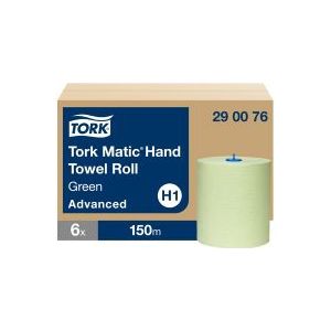 Handdoekrol Tork Matic® 290076 2-laags | 6 rollen | Groen | Geschikt voor Tork H1 dispenser