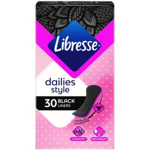 Libresse Dailies Style Black Liners Normaal 30 st