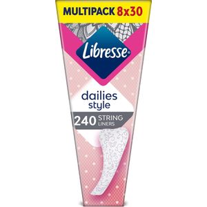 Libresse String inlegkruisjes - 8 x 30 stuks - halfjaar voorraad