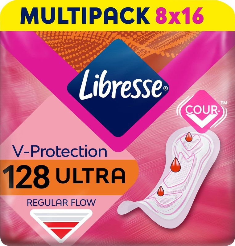 Libresse Ultra Normal Maandverband - 8 x 16 stuks