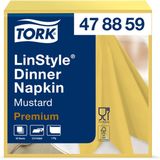 Dinnerservetten Tork LinStyle® 1/4-vouw 1-laags 50st mosterdgeel 478882s-s384 stuks