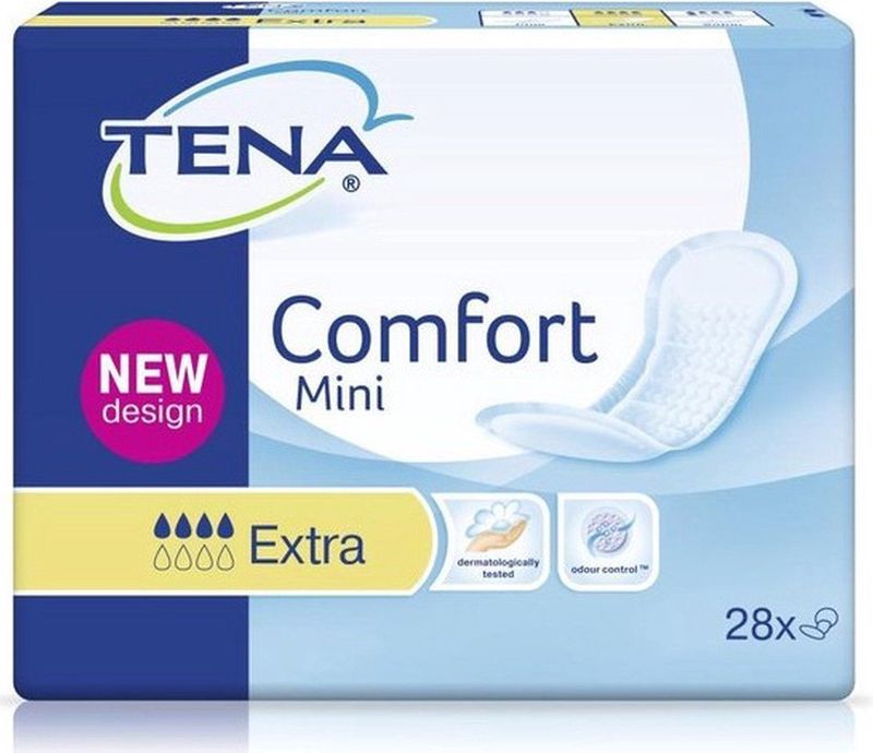 TENA Comfort Mini - Dameshygiëne - Wit - Snel absorberende Kern
